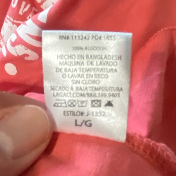 LAGACI Smoky Mountains Bear Tank Top with Tie Front Pink Size Large - Picture 7 of 11